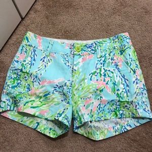 Size 2 Lilly Pulitzer Blue Haven Callahan Shorts